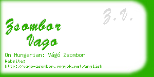 zsombor vago business card