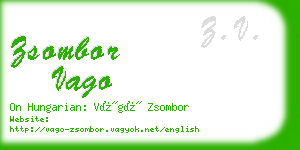 zsombor vago business card